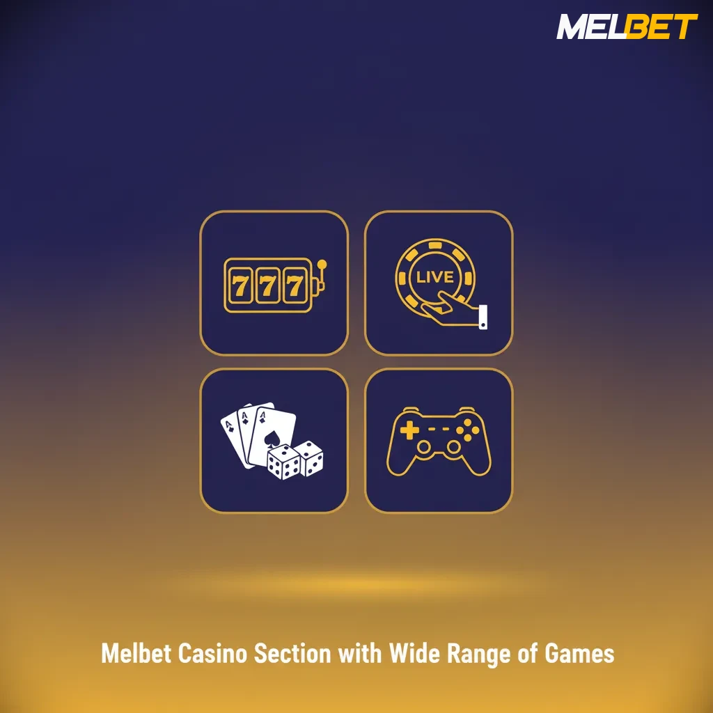 Melbet casino lobby with 5,000+ games, showing categories for slots, crash, instant, card, table, and jackpot.