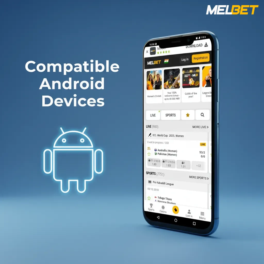 Melbet APK compatible Android devices in Bangladesh: Samsung A/M, Redmi Note, Realme, OPPO, Vivo, Infinix, Tecno, OnePlus