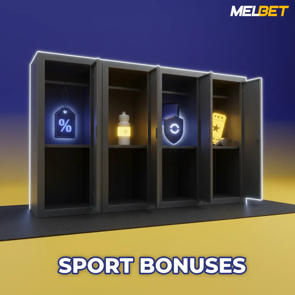Sport Bonuses banner with Accumulator Boost, First Bet Insurance, Weekly Cashback, Esports Odds Boost, and Cricket Specials.